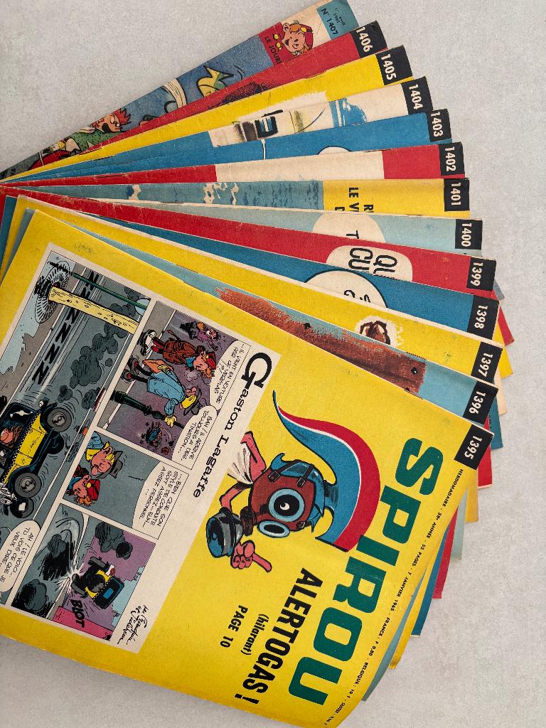 Magazines Spirou année 1965, Livres, Enlèvement ou Envoi, Série complète ou Série, Utilisé, Divers auteurs
