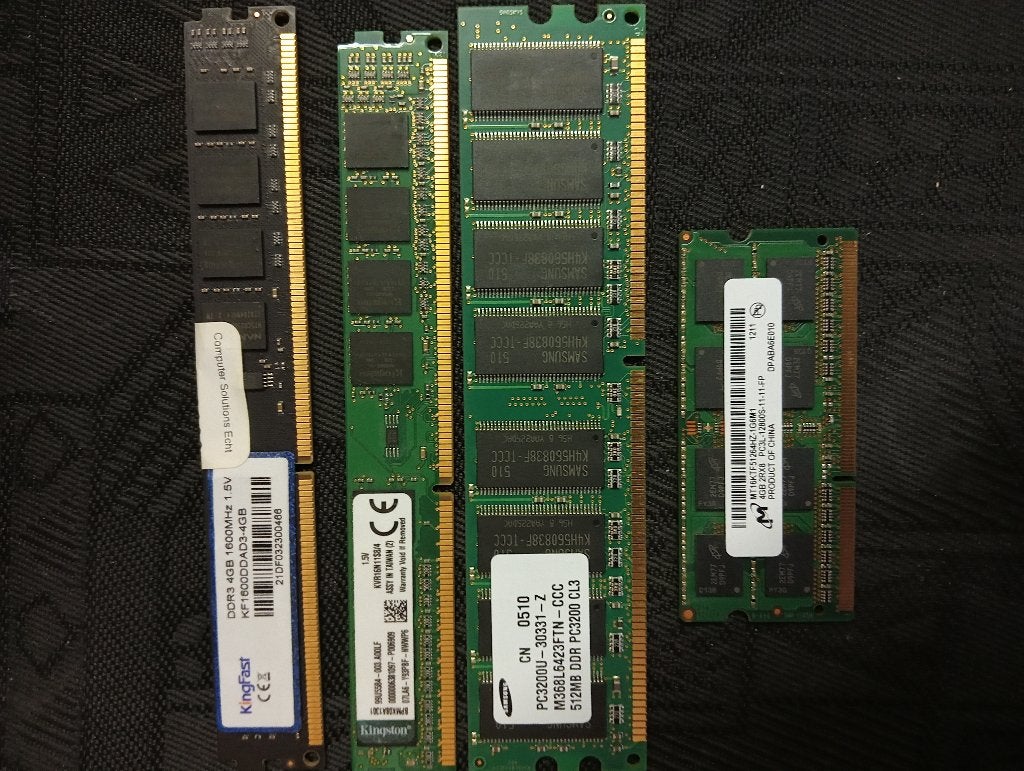 geheugen modules  pc en laptop, Enlèvement ou Envoi, Utilisé, Laptop, 2 GB