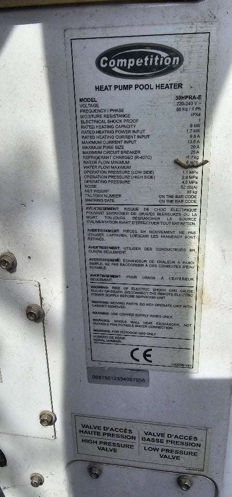 Wermtepomp Intex, Ophalen, Gebruikt, Verwarming