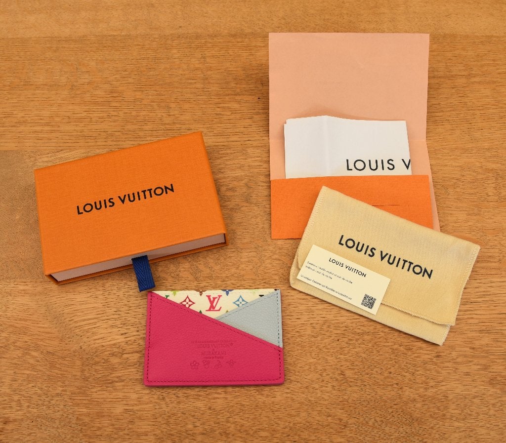 Louis Vuitton x Murakami Criss-Cross Card Holder multicolor, Bijoux, Sacs & Beauté, Info@floreca.be, Autres couleurs, Comme neuf