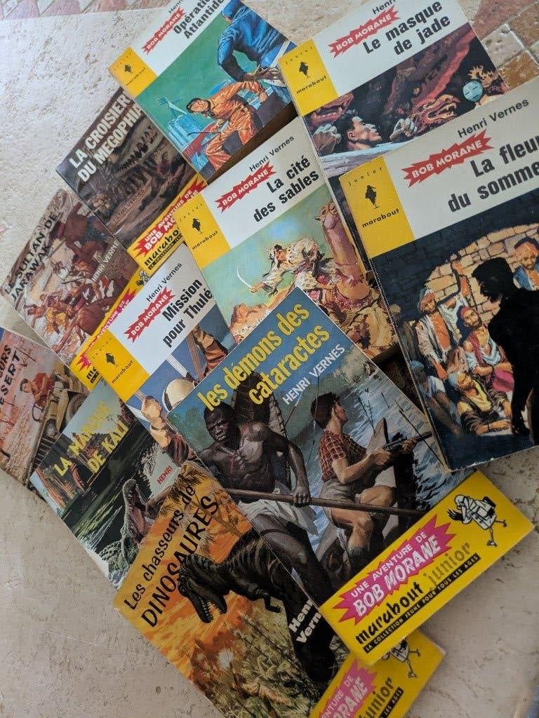 Lot de 11 "Bob Morane" (marabout junior) pour 8,5€., Livres, Envoi, Utilisé, Henri Vernes.