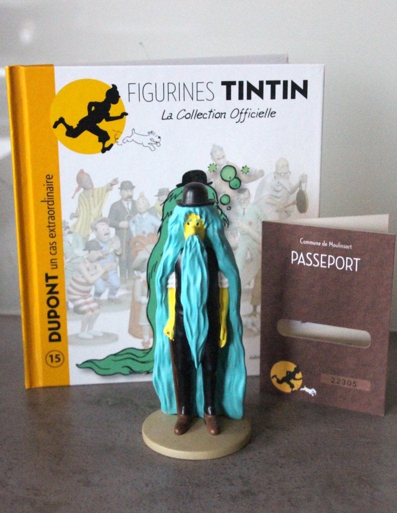 Moulinsart figurine n 15 Dupont Jansen Tintin Hergé Kuifje, Collections, Envoi, Tintin, Comme neuf