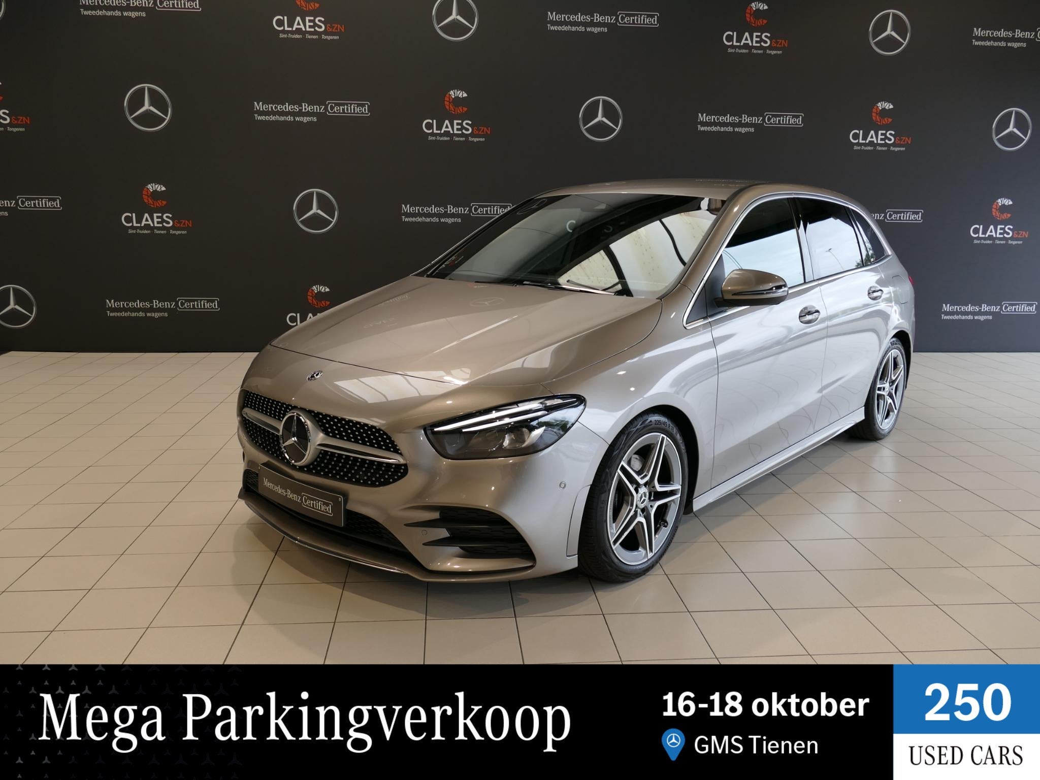 Mercedes-Benz B-Klasse B 200 d AMG Line dos 9071, Autos, Argent ou Gris, Achat, Entreprise, Noir