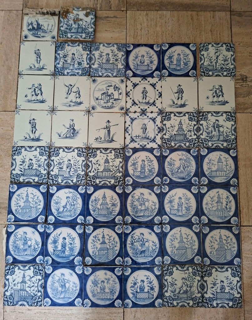 Carreaux Delft anciens, Enlèvement