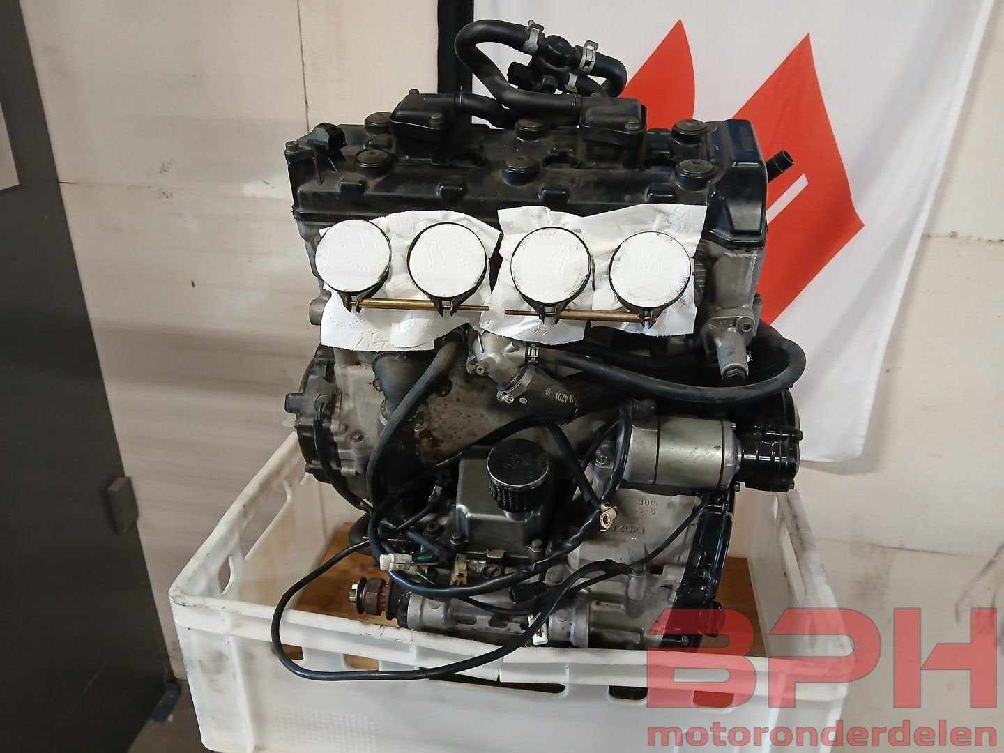 Motorblok Suzuki GSX-R 750 K4 - K5 2004 t/m 2005 engine GSXR, Motos, -, -, Enlèvement, Utilisé