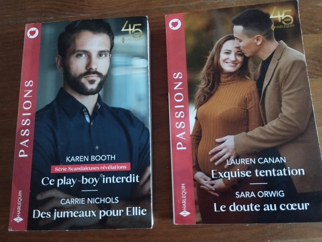 Lot de 2 Harlequin Passions, Enlèvement ou Envoi