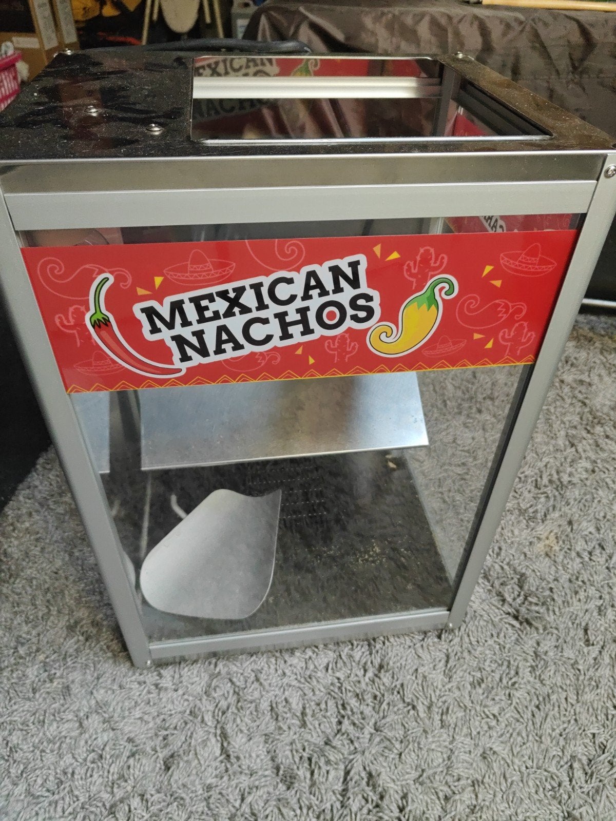 nacho warmer, Ophalen