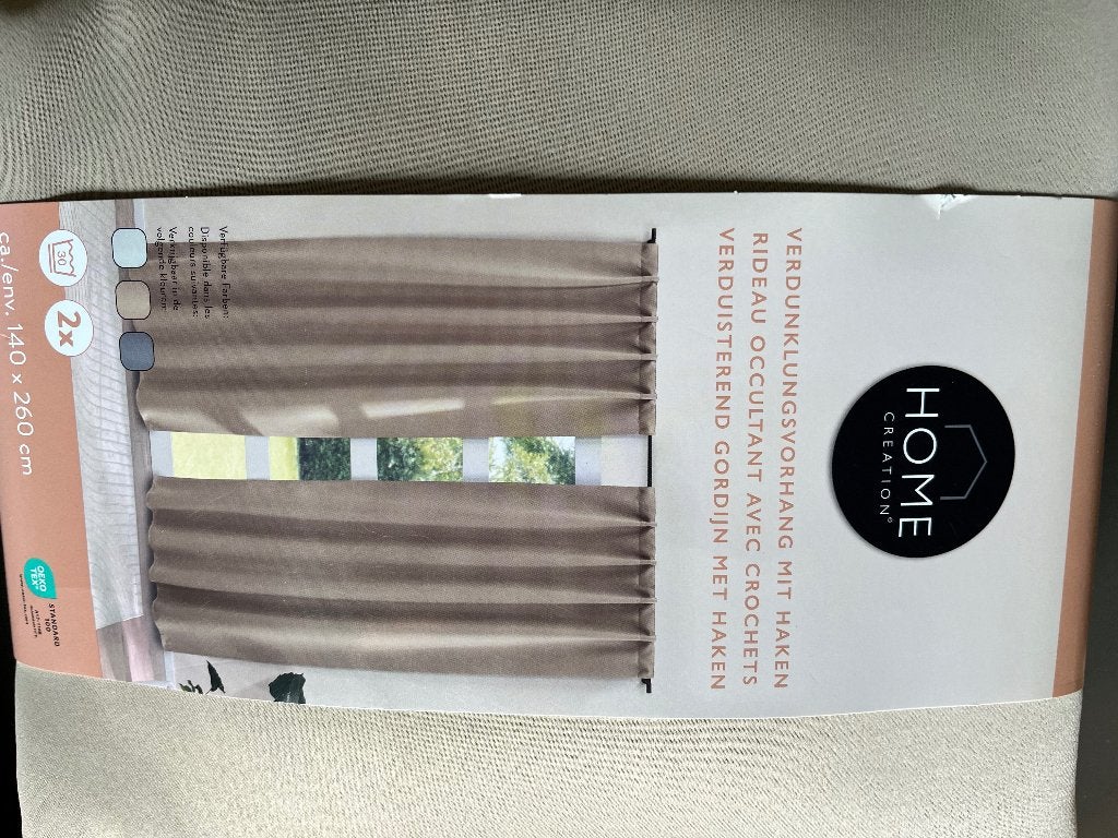 Verduistergordijnen, Maison & Meubles, Autres marques, Enlèvement, Polyester, Beige