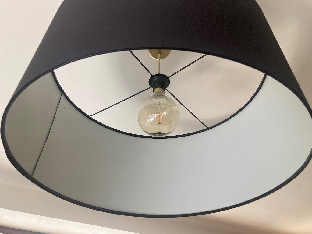 Moderne luster, Ophalen, Zo goed als nieuw, Textiel, E27 (groot)