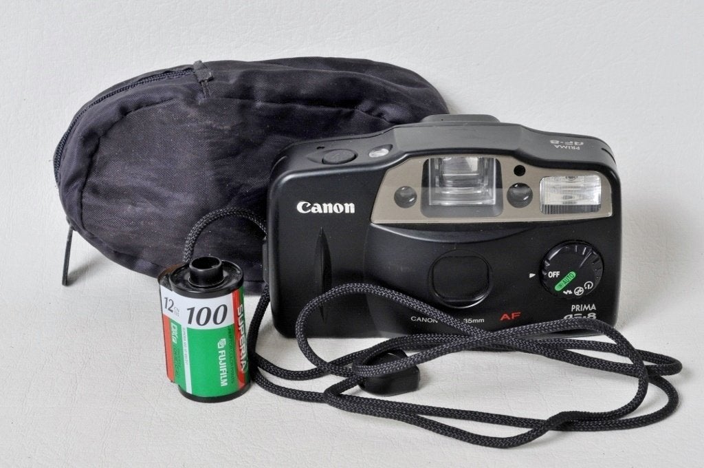 Canon Prima AF 8 Zilver, Ophalen of Verzenden, Zo goed als nieuw, Compact, Canon
