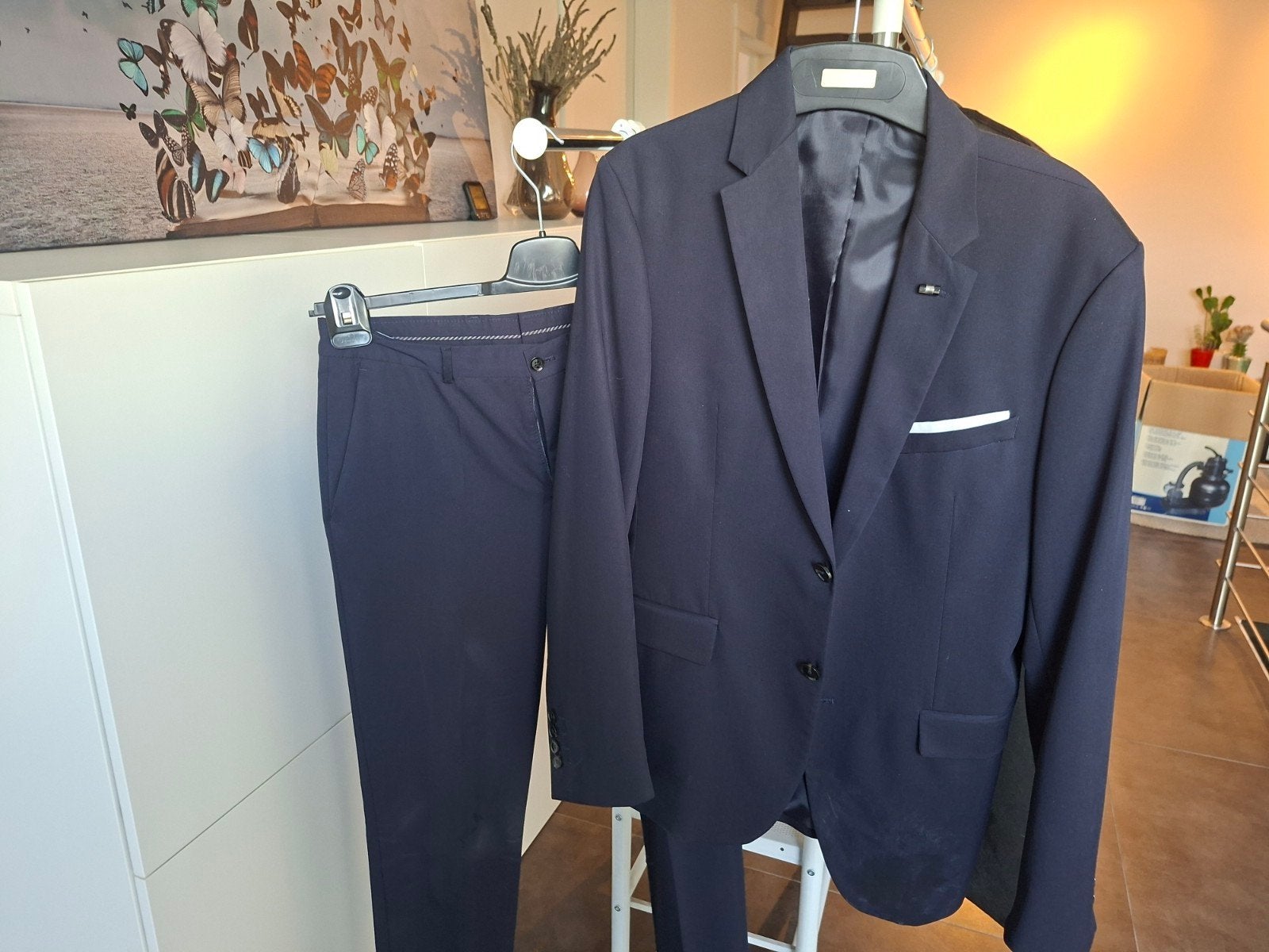 Kostuum Blauw maat 48 ZARA, Vêtements | Hommes, Enlèvement, Taille 48/50 (M), Bleu