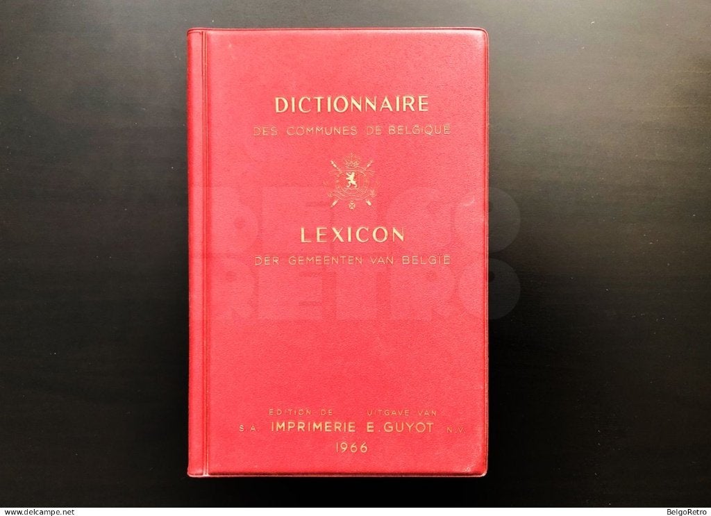 Lexicon der Gemeenten van Belgïe | 1966, 20e eeuw of later, Ophalen of Verzenden, Zo goed als nieuw, COLLECTIF