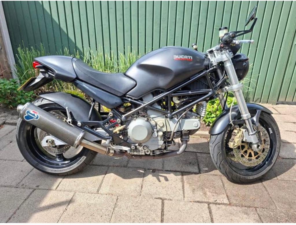Ducati Monster 900 Dark i.e. - 2001 - 41.000km - Termignoni, 2 cilinders, Sportuitlaat, Occasion, Motorrijbewijs A