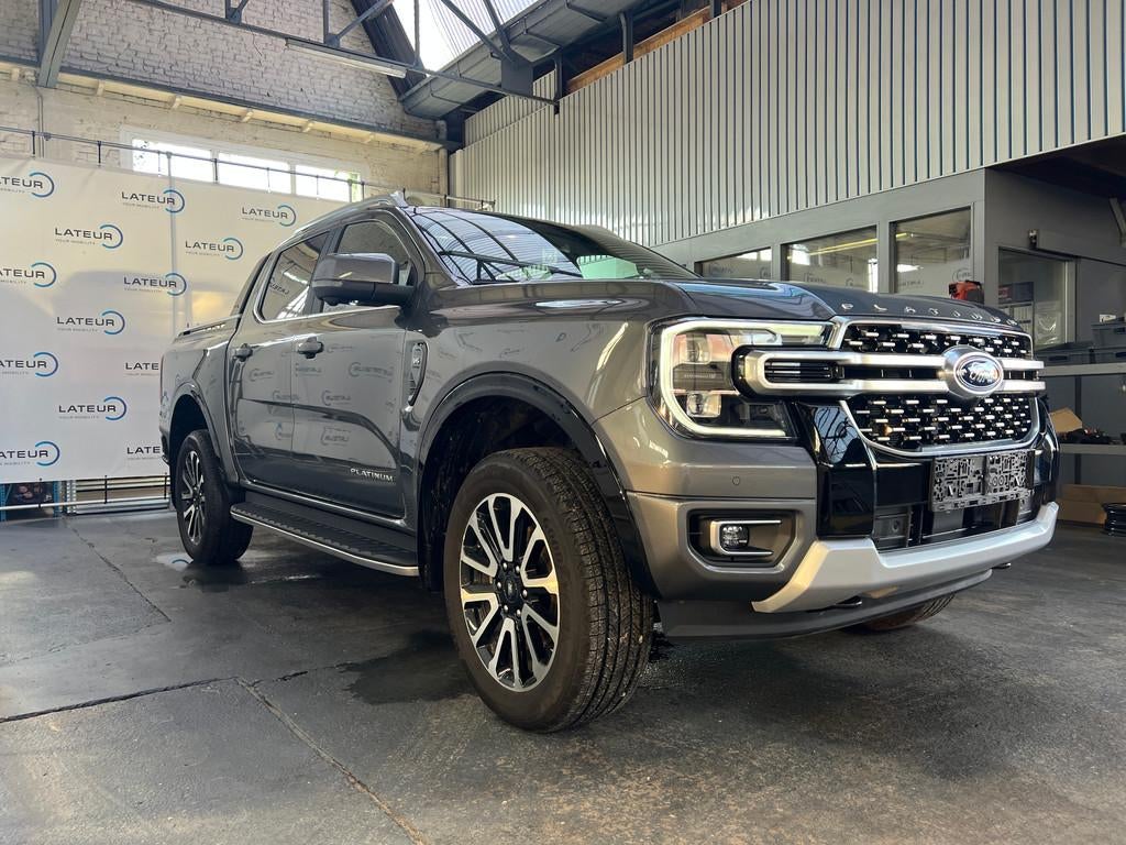 Ford Ranger Platinum 3.0 Ecoblue - 177 kW / 240 Pk A10 e-4WD, Auto's, Automaat, Gebruikt, Grijs, 243 pk