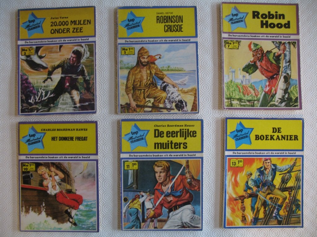 Top Illustrated Classics, 1ste dr heruitgave, 11stuks 70'72, Meerdere stripboeken, Ophalen of Verzenden, Zo goed als nieuw
