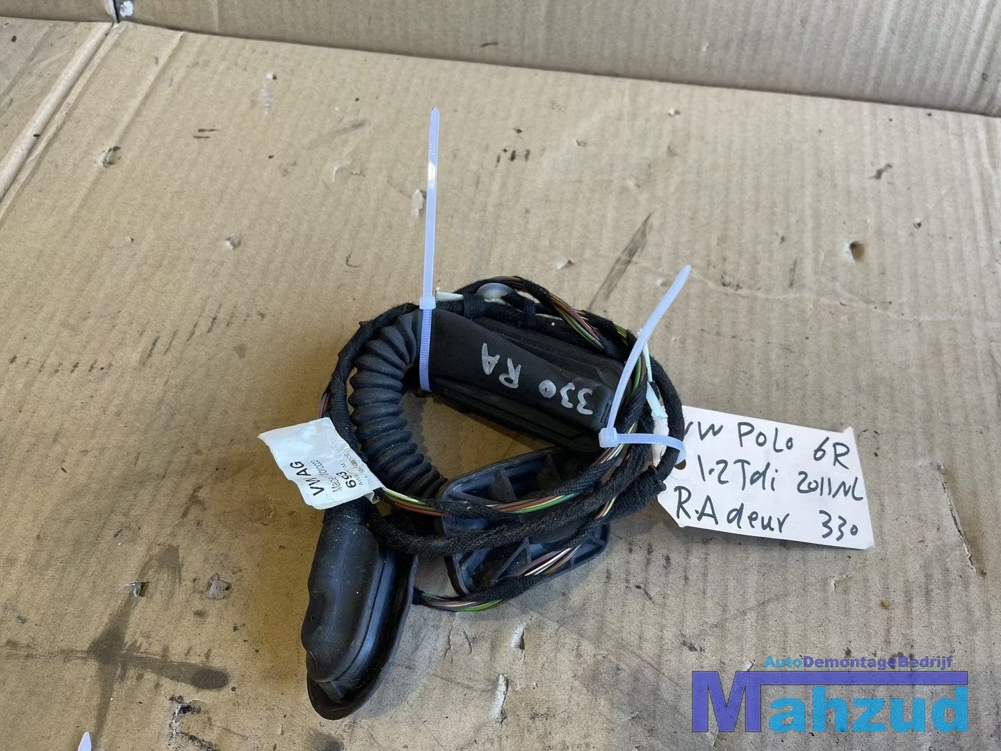 VW POLO 6R Rechts achter deur portier kabelboom 2009-2017, Volkswagen, Volkswagen AG, Vw@volkswagen.de, Utilisé