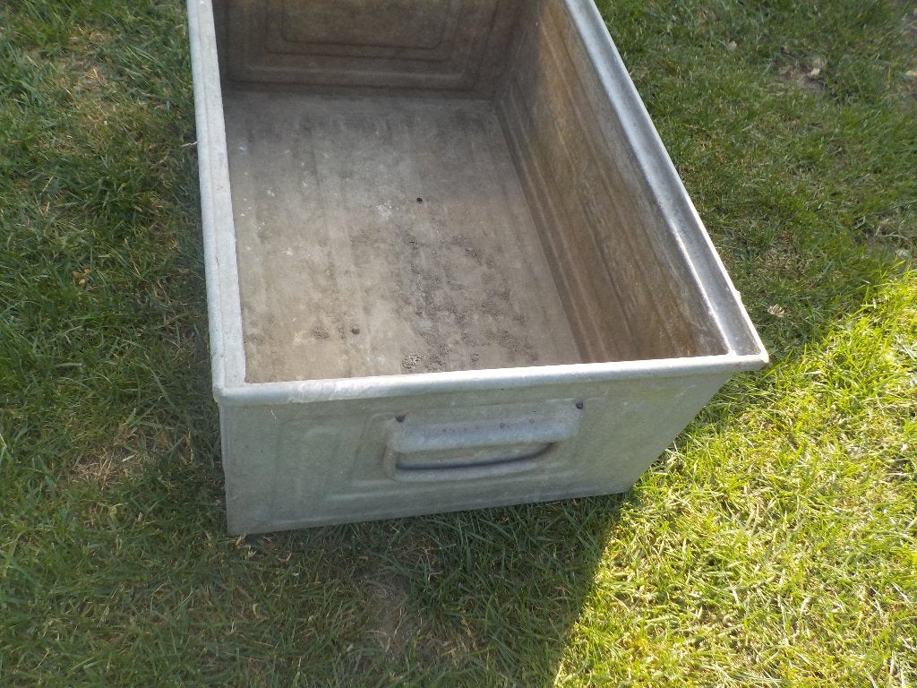 Zinken bloembak, Tuin en Terras, Bloembakken en Plantenbakken, Ophalen