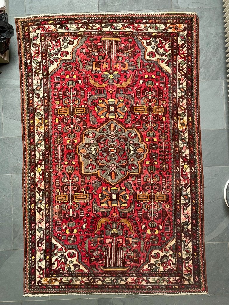 Tapis ancien HAMADAN 230 x146 cm, Antiquités & Art, Enlèvement