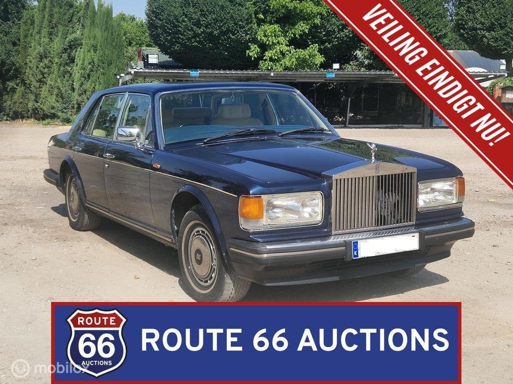 Rolls-Royce Silver Spirit | 1987 | Route 66 Auctions, Zwart, Bedrijf, Handgeschakeld, Overige carrosserie