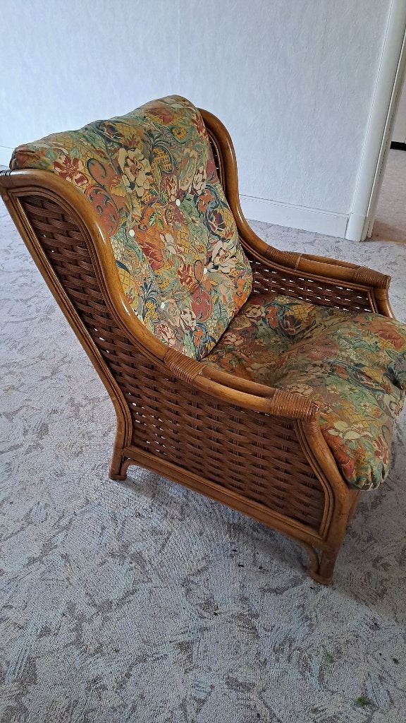 Houten rotan zetel, Ophalen