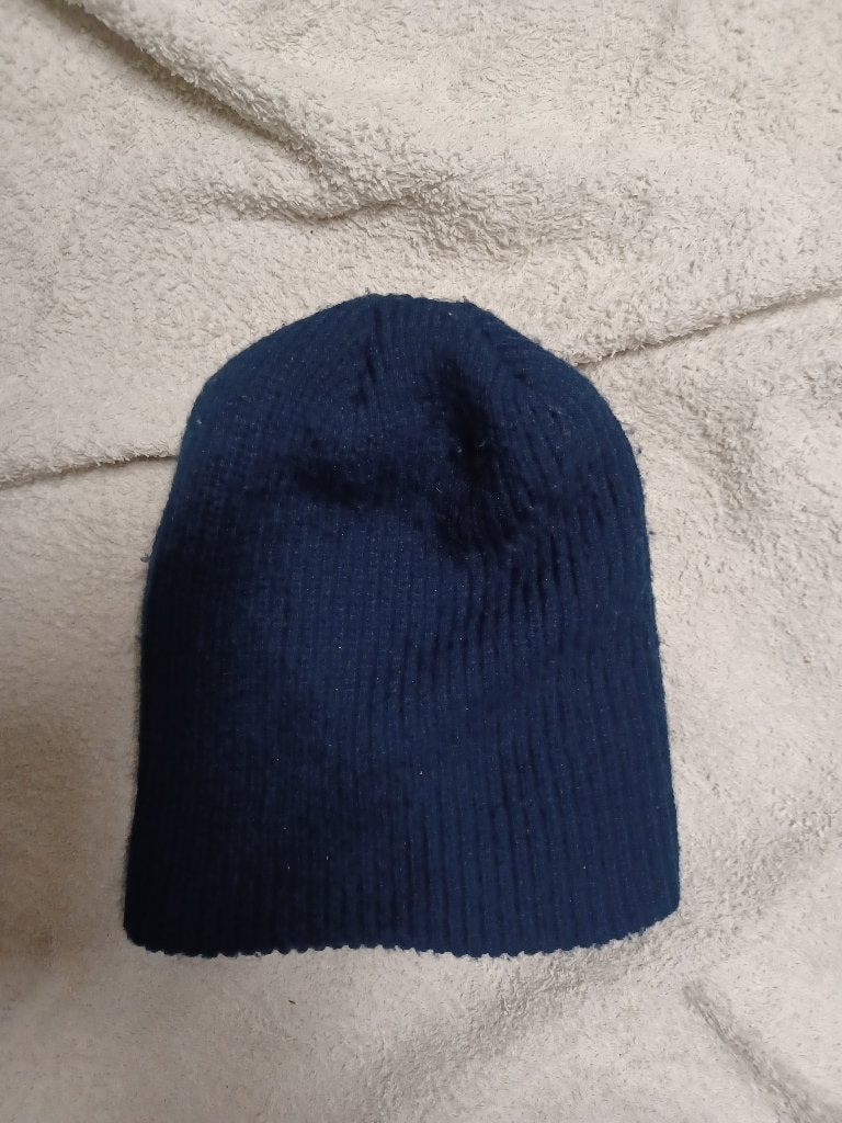 donker blauwe muts gebreid, ANDERE, Enlèvement ou Envoi, Porté, Bonnet