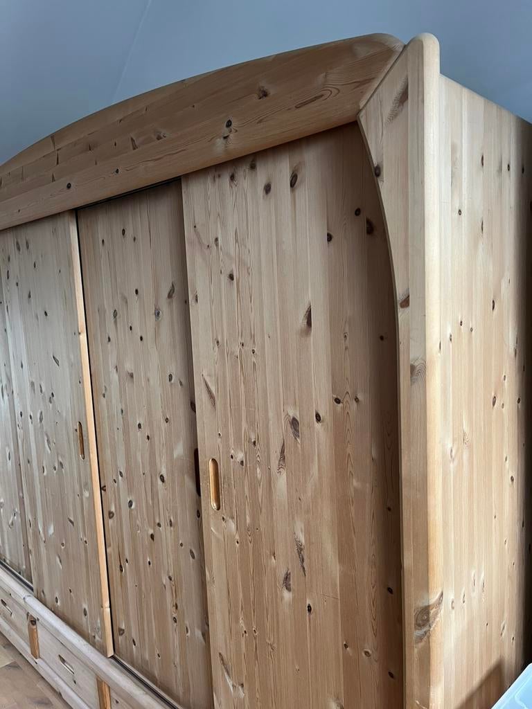 Scandinavische grenen vintage kleerkast, Huis en Inrichting, Ophalen, Gebruikt
