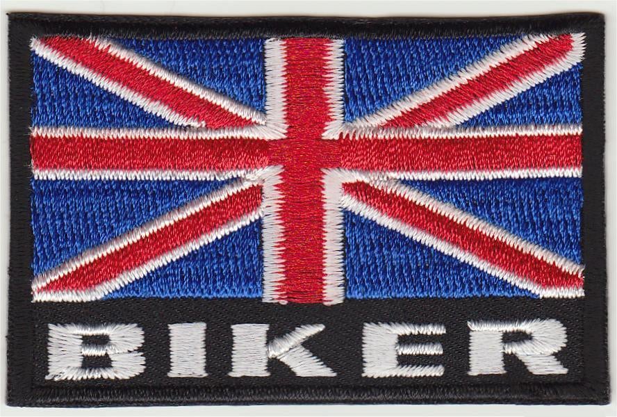 Union Jack Biker stoffen opstrijk patch embleem #3, Motoren, Verzenden