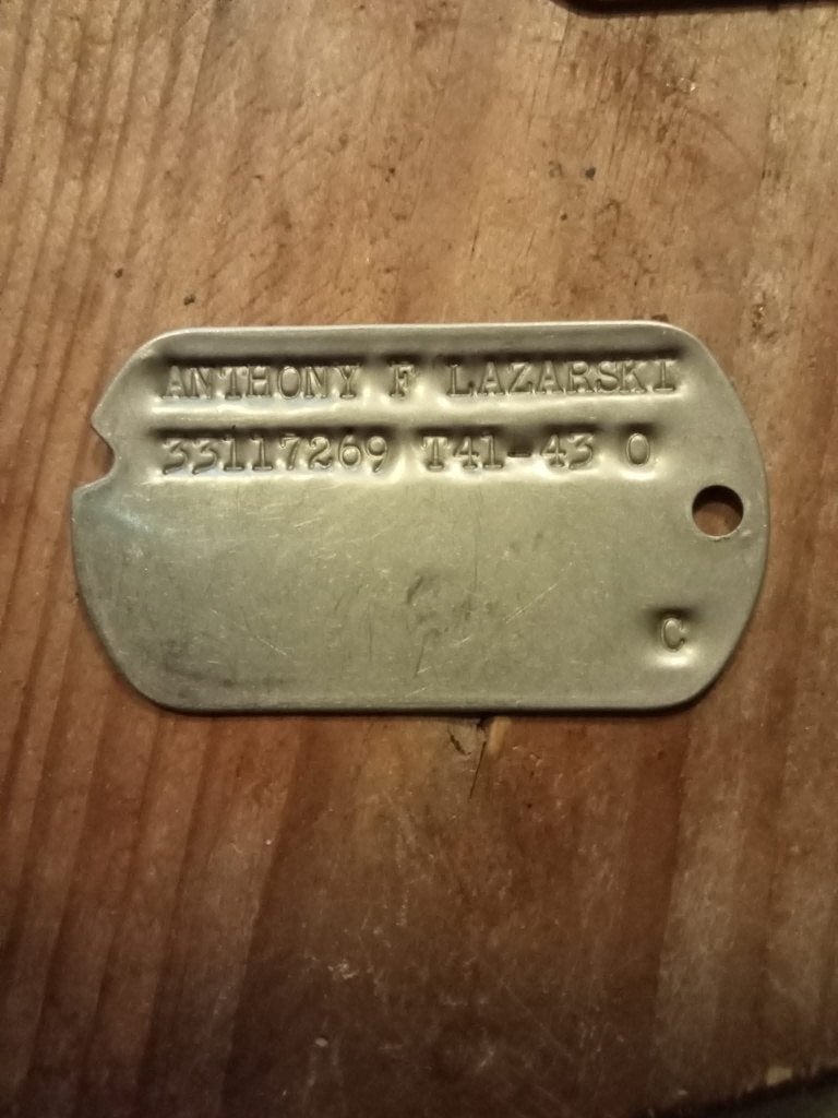US Silverstar Dogtag BIG RED ONE divisie, Ophalen of Verzenden, Landmacht, Lintje, Medaille of Wings