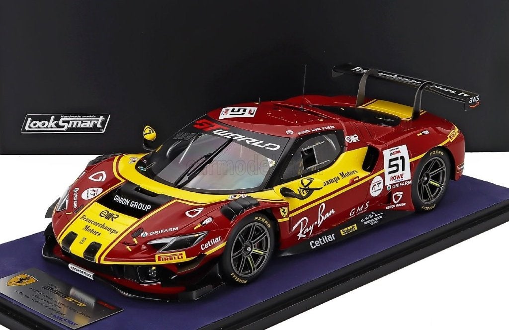 Looksmart Ferrari 296 GT3 / 24H Spa 2025 #51 / Nieuw!, Hobby en Vrije tijd, Modelauto's | 1:43, Ophalen of Verzenden, Nieuw, Auto