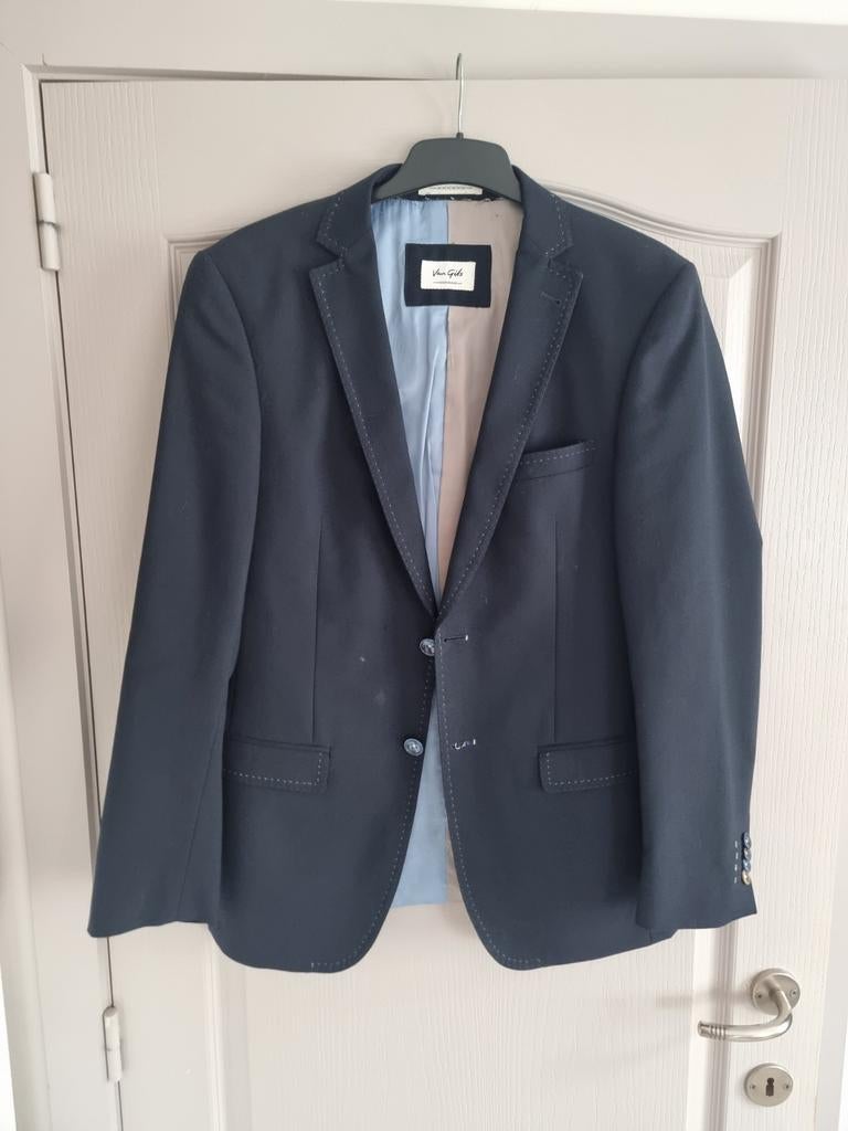 Van Gils blazer, Maat 48/50 (M), Zwart, Gedragen, Van Gils