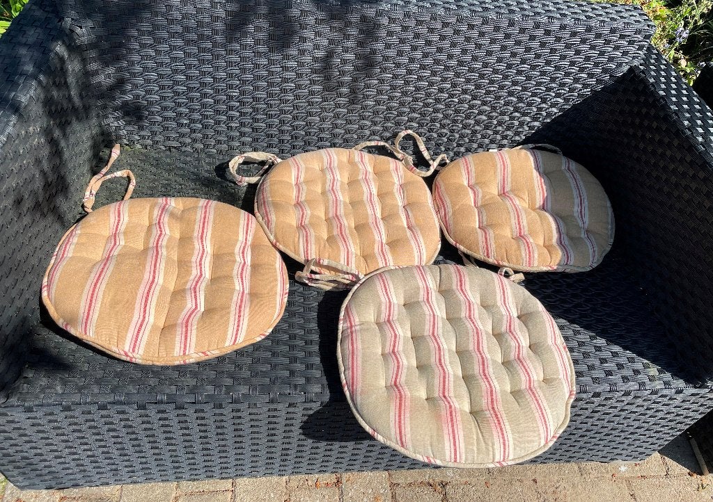 Lot de 4 x Coussins rond, Jardin & Terrasse, Enlèvement, Utilisé
