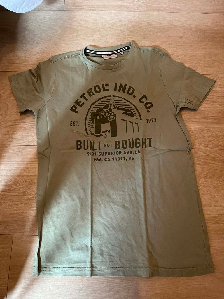 tshirt groen petrol industries 176, Enfants & Bébés, Garçon, Enlèvement ou Envoi, Chemise ou À manches longues, Petrol Industries