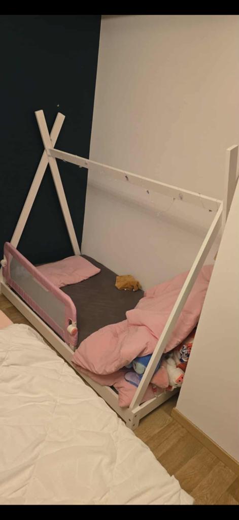 Lit enfant au sol, Enlèvement, Comme neuf, Matelas