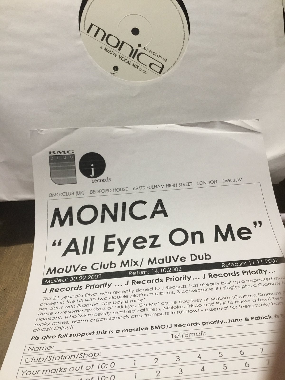 Monica. All Eyez On Me, CD & DVD, Vinyles | Dance & House, Enlèvement ou Envoi, Comme neuf