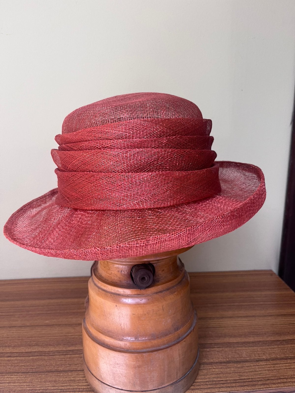 Feestelijke hoed terracotta rood-Nieuw, Ophalen of Verzenden, Nieuw, 56 of 57 cm (M, 7 of 7⅛ inch), Hoed