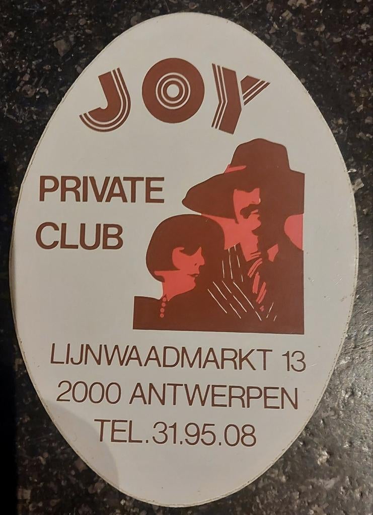 Sticker Café Antwerpen JOY, Ophalen of Verzenden