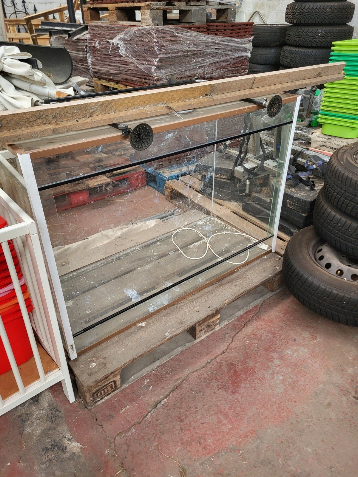 Terrarium 120 x 40, Dieren en Toebehoren, Ophalen, Gebruikt, Terrarium of Paludarium