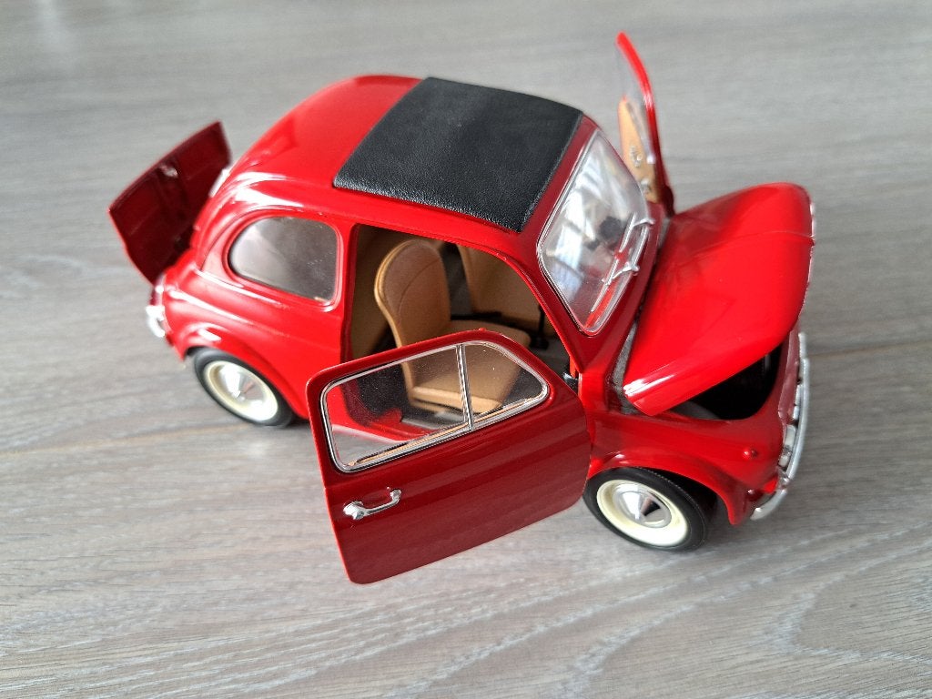 Fiat 500 Bburago 1:16, Enlèvement, Comme neuf, Voiture, Burago