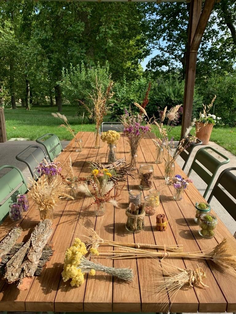 Table à manger exterieur, Teck, Comme neuf, 100 à 150 cm, Enlèvement