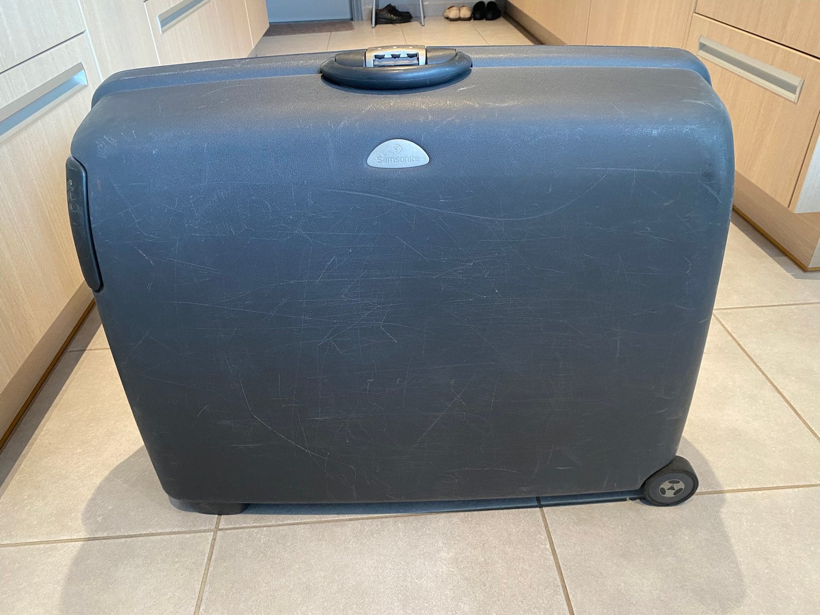 Grand étui gris, Plastique dur, Enlèvement, Utilisé, 60 à 70 cm
