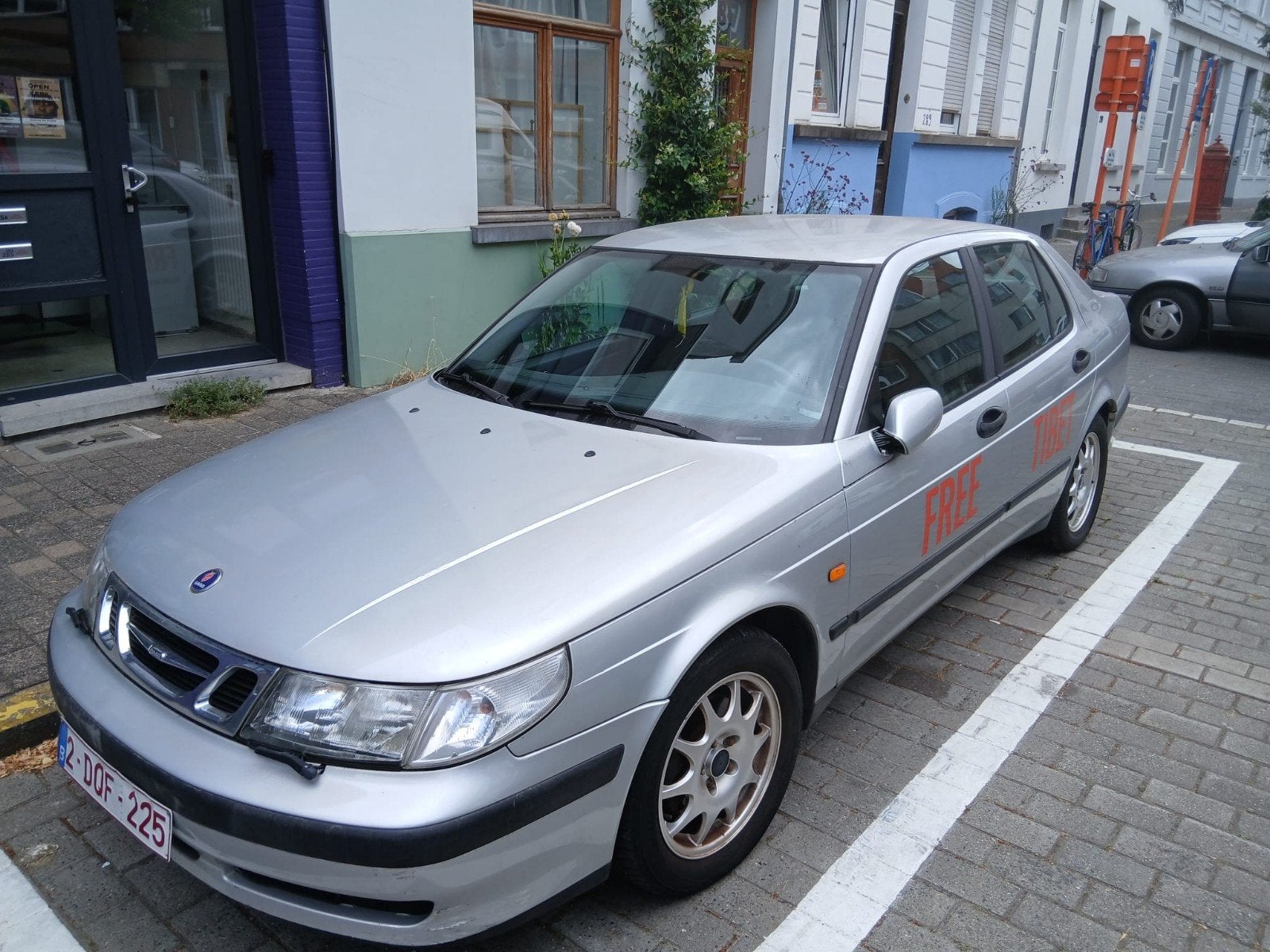 Saab 9.5 2.0 turbo jaar 2000 120.000 km, Auto's, 5 deurs, Particulier, Zilver of Grijs, Saab 9-5