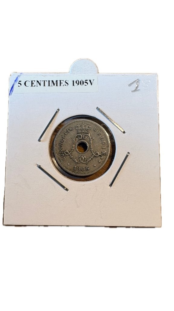 LEOPOLD II : 5 centimes 1905V, Enlèvement ou Envoi