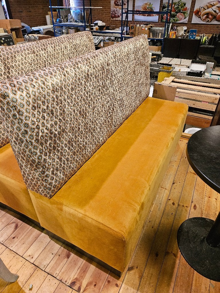 2 stijlvolle horecabanken te koop!, Neuf, Moins de 75 cm, Quatre personnes ou plus, Enlèvement