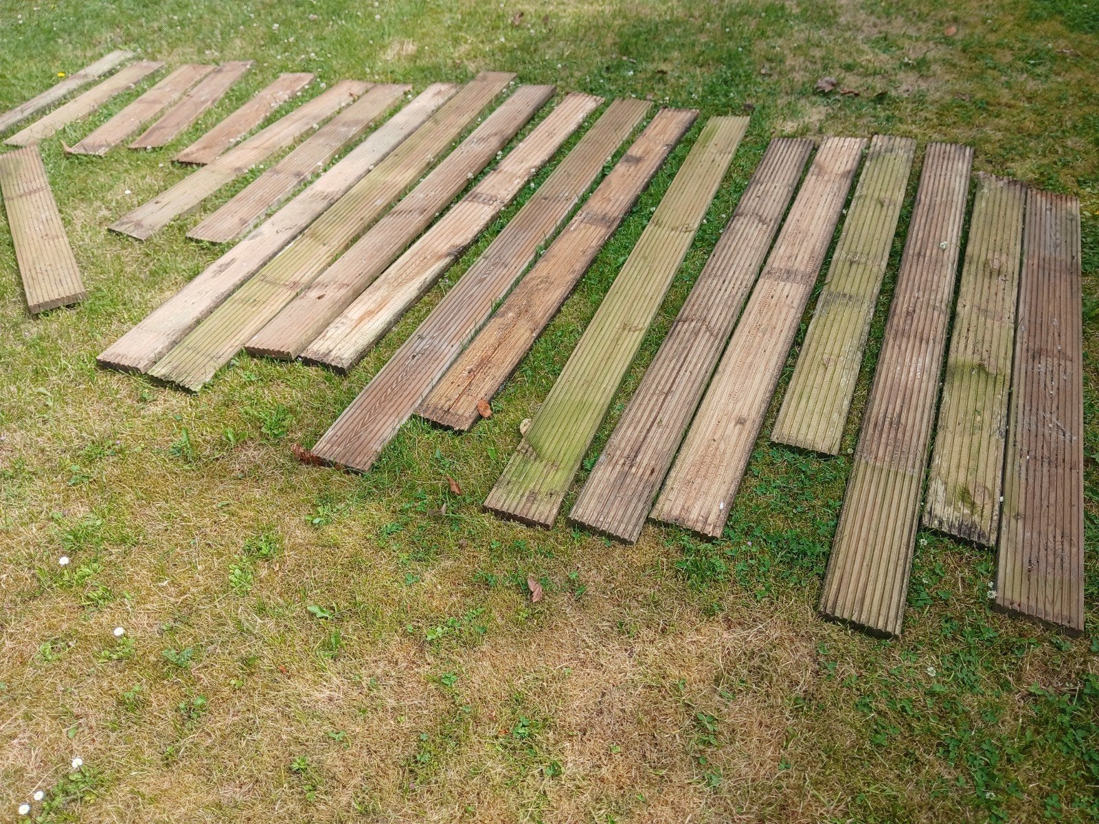 Terras planken, naaldhout, Tuin en Terras, Ophalen