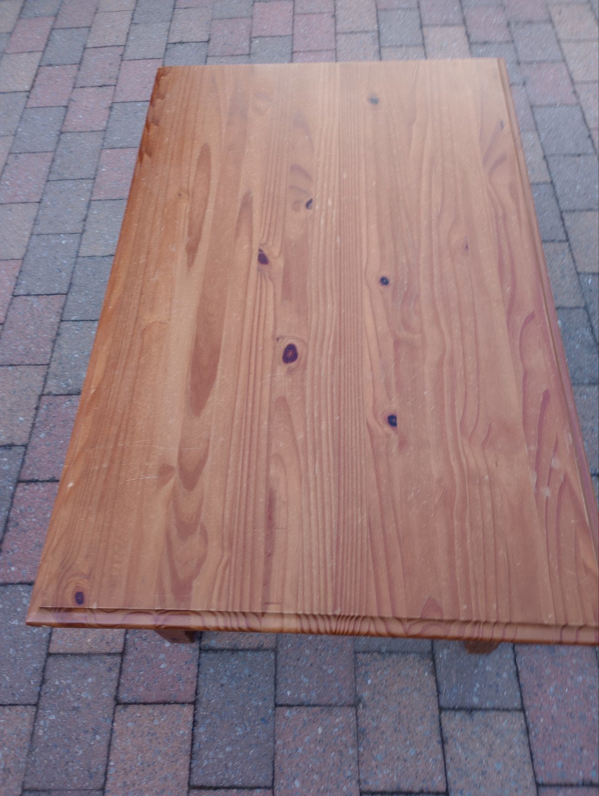 Grenen salontafel, Ophalen, Gebruikt, 100 tot 150 cm, 50 tot 100 cm