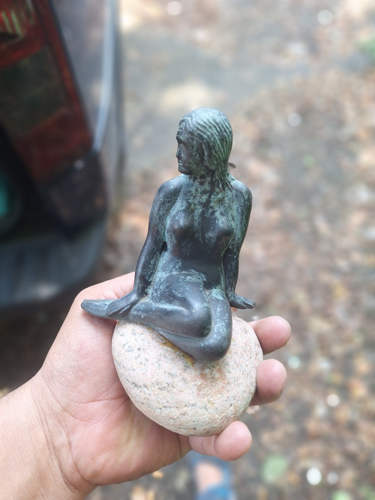 Statuette en bronze de la Petite Sirène,, Enlèvement ou Envoi