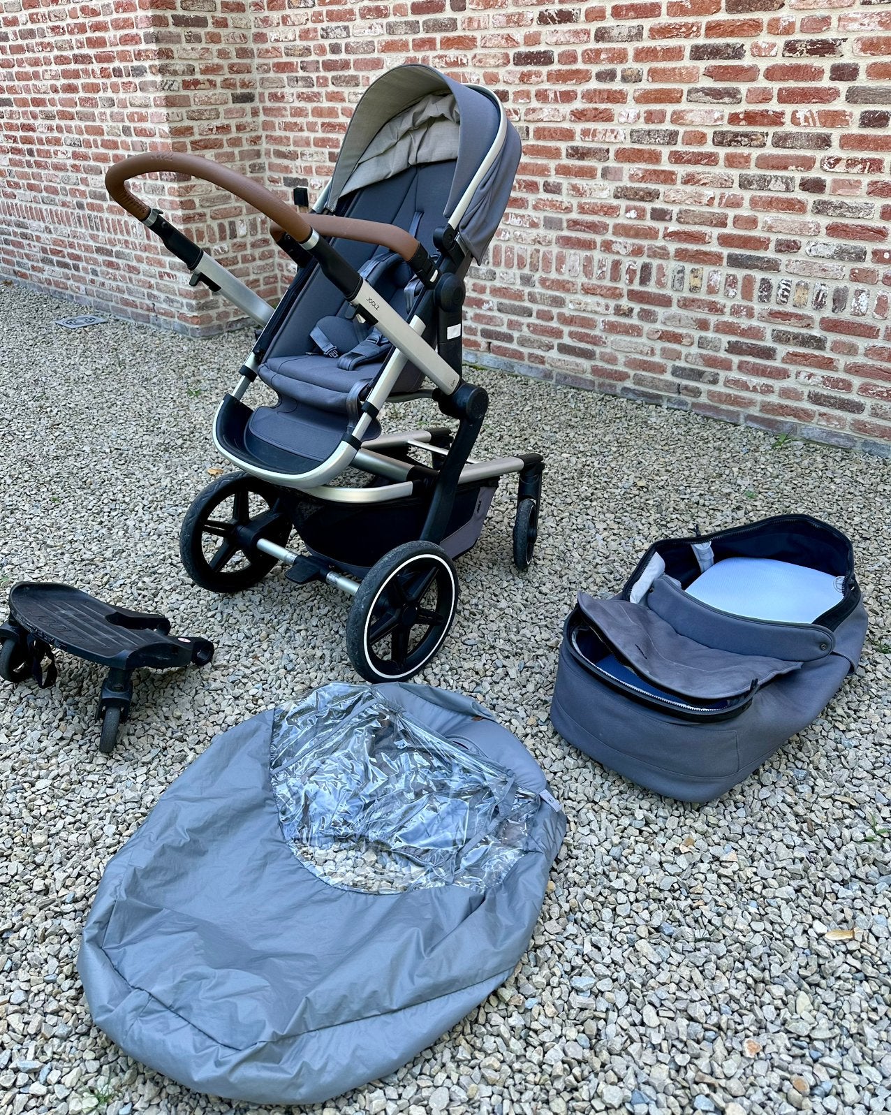 Joolz day+ buggy met wieg incl toebehoren in gorgeous grey, Autres marques, Avec nacelle, Enlèvement, Utilisé