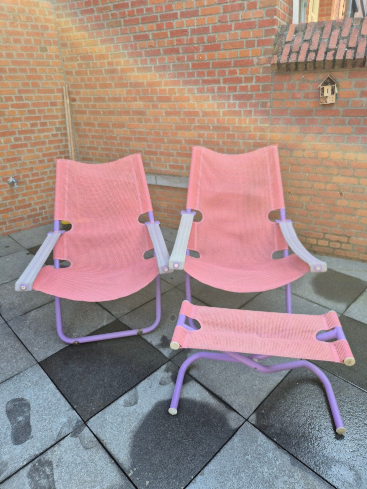 2x loungestoel + 1x voetbank EMU, Ophalen