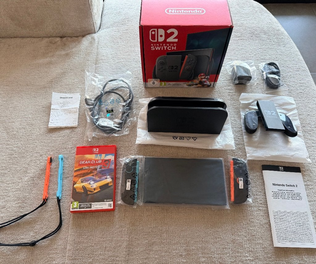 Nintendo Switch 2 — april 2026 gekocht, factuur , compleet, Switch OLED, Met games, Ophalen of Verzenden, Zo goed als nieuw