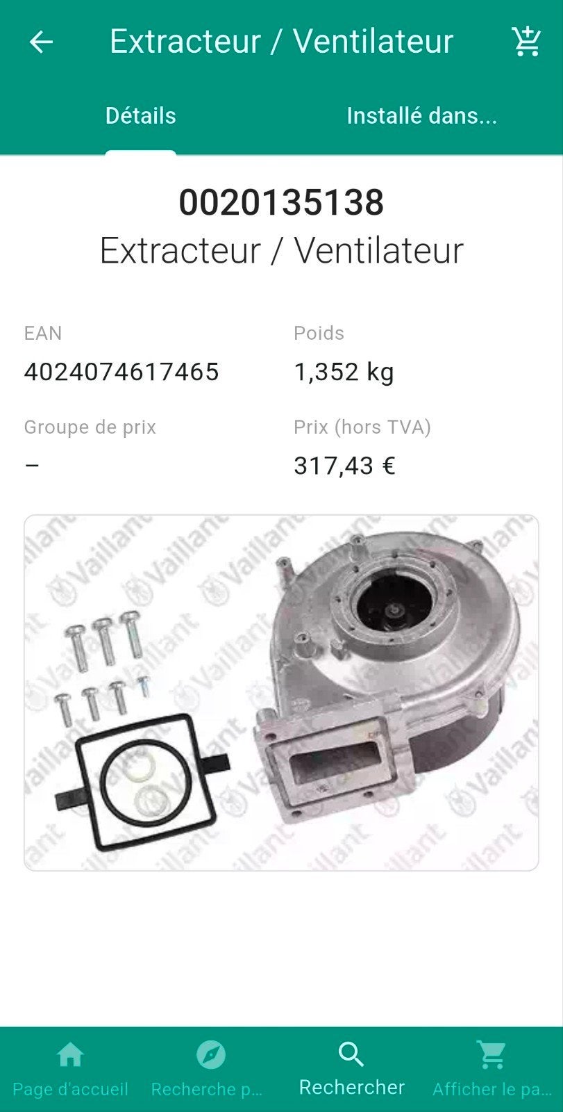 Extracteur / Ventilateur Vaillant 100% Neuf, Enlèvement ou Envoi, Neuf